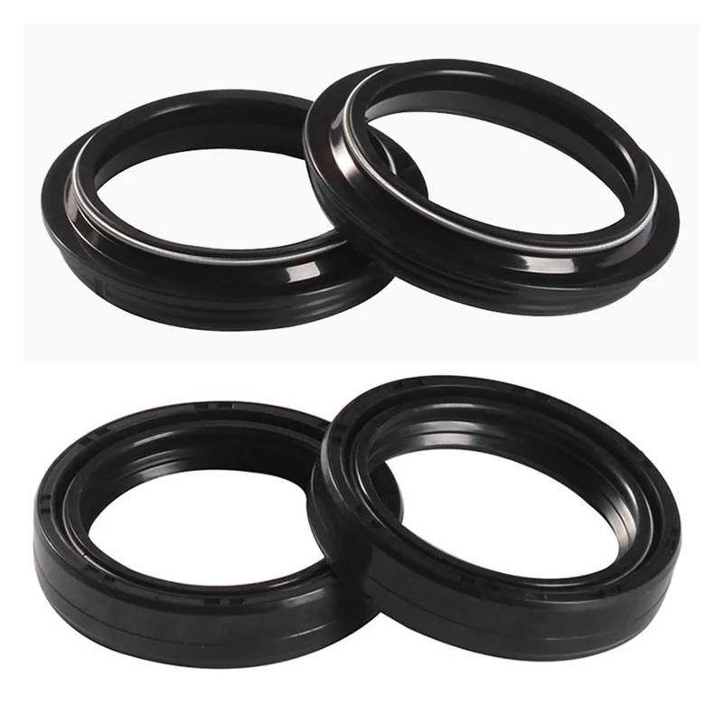 43x54x11 43 * 54 Motorrad Front Shock Gabel Dämpfer Welle Öl Dichtung Halterungen 43 54 Staub abdeckung for YZ490 YZ490U YZ 490 U 88(2pc Seal 2pc Cover) von PCXDOLNJ