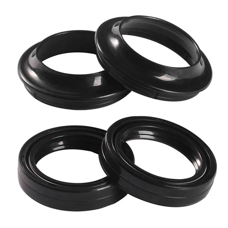 Motorrad Stoßdämpfer Gabel Öl Dichtung & Staub Abdeckung for TRK 702 700cc TRK 702 X 702X 752 S 752S 750cc 2022-2023(2pcs oil 2pcs dust) von PCXDOLNJ