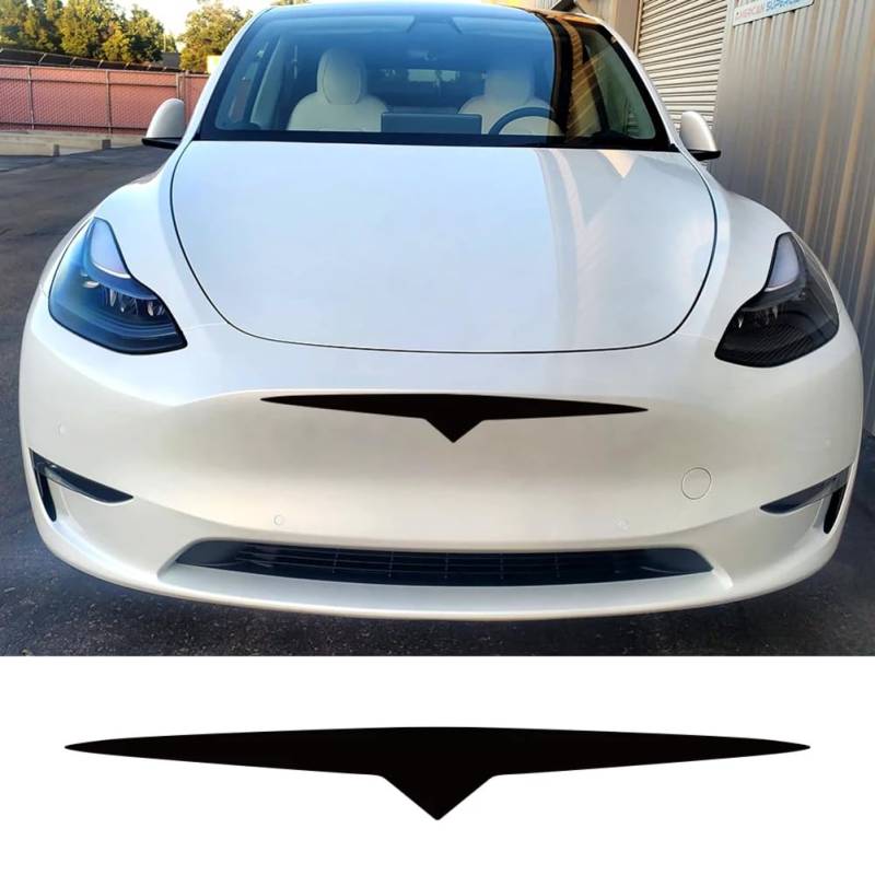 Auto Front Stoßstange Aufkleber, für Tesla Model 3 Y X Model S personalisierte Dekor Aufkleber Vinyl Dekoration Auto para Tuning Zubehör von PCZWAS