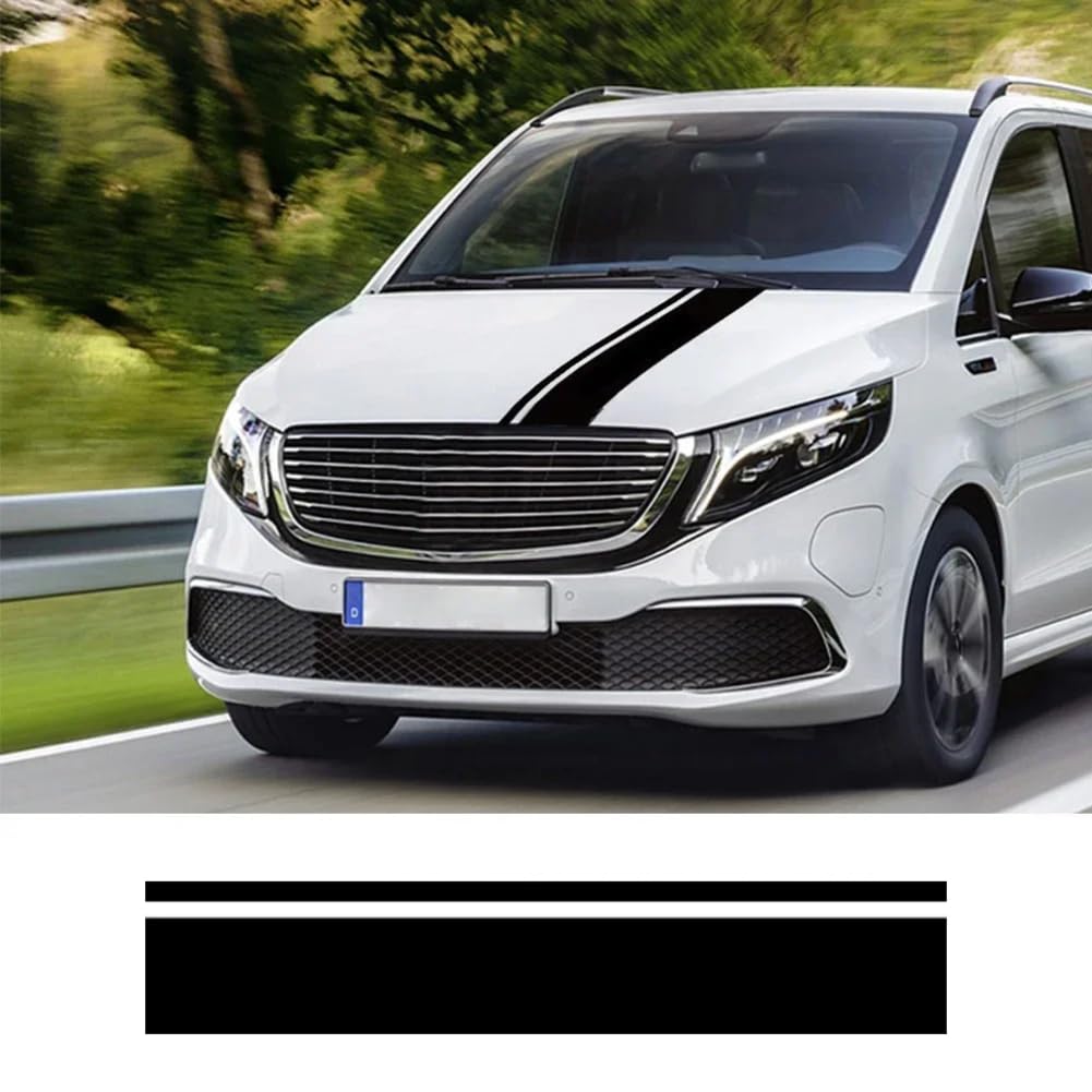 Auto Motorhaube Motor Vinyl Aufkleber, für Mercedes Benz Vito V Klasse Viano W447 W639 W638 Marco Polo Camper Van Tuning Zubehör von PCZWAS