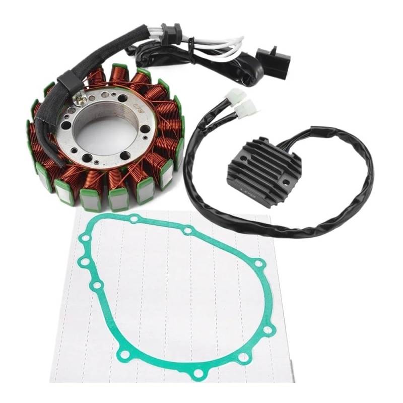 Motorrad Gleichrich Magneto Stator Spule & Regler Gleichrichter Mit Dichtung Für K&awasaki ZX636 Für Ninja ZX6R ZX 636 ZX 6R ZX-6R 2005 2006 von PDANBD