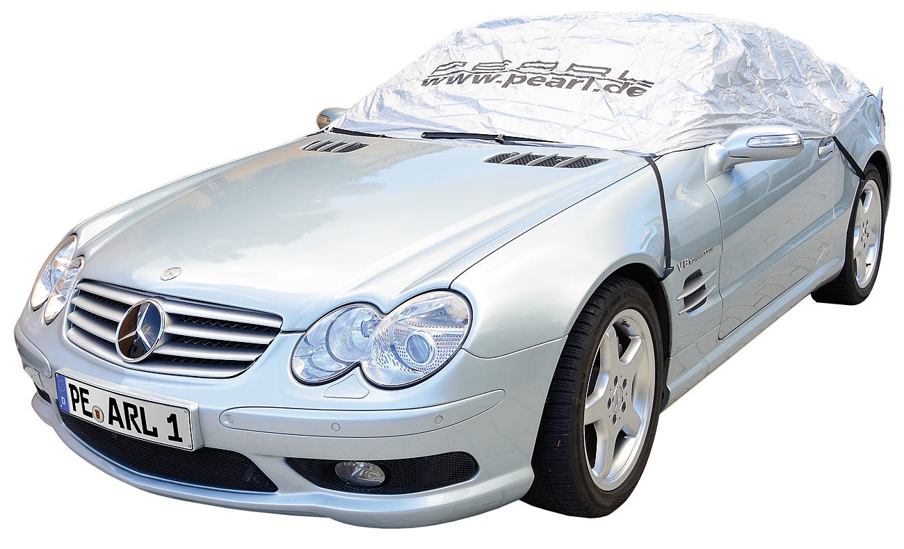 PEARL Cabrio Abdeckung Winter: Premium Auto-Halbgarage für Mittelklasse, 360 x 136 x 58 cm (Halbgarage Cabrio Winter, Halbgarage wasserdicht, Kfz Scheibenabdeckung) von PEARL