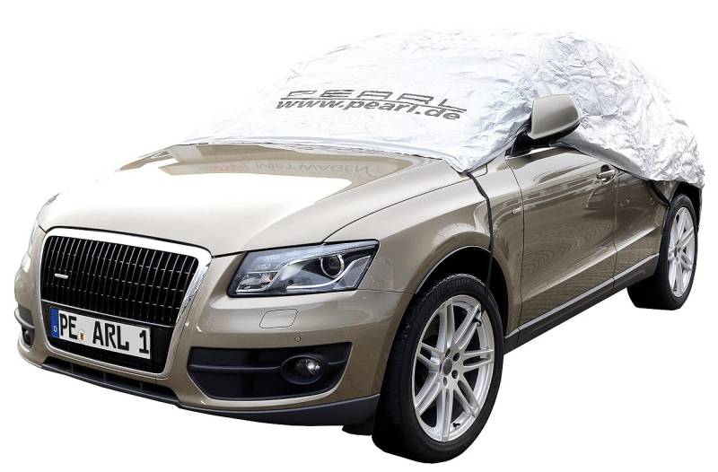 PEARL Halbgarage Sonnenschutz: Premium Auto-Halbgarage für SUV & Kastenwagen, 435 x 142 x 62 cm (Auto Halbgarage Sonnenschutz, Auto Kombi, Winterschutz Hauben) von PEARL