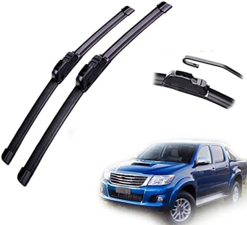 Scheibenwischer für Toyota für Hilux AN10 AN20 AN30 2005 2006 2007 2008 2009 2010 2011 Auto Frontscheibe Wischerblätter Bürsten Cutter Zubehör 21 "+ 20" von PEBKYFA