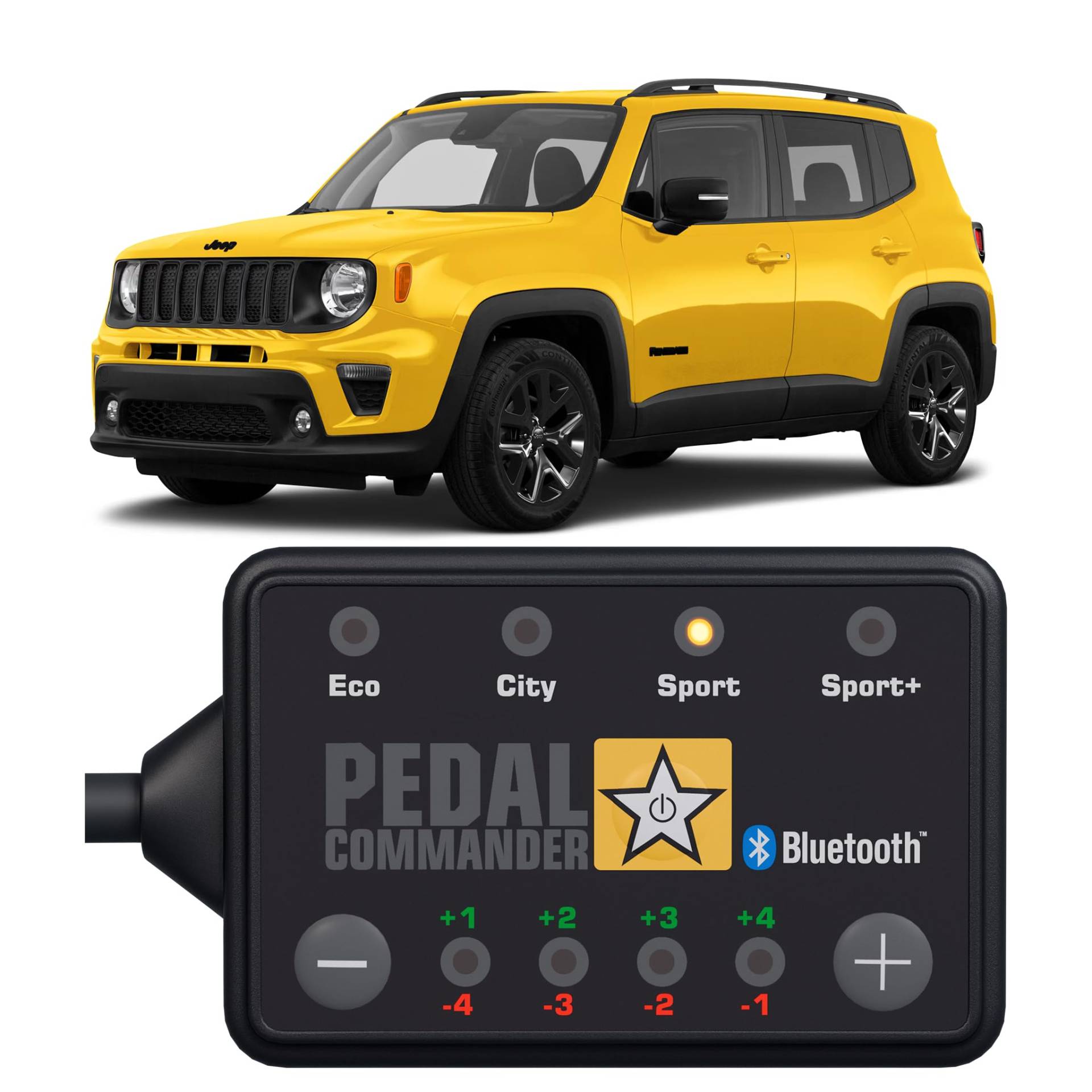 PEDAL COMMANDER für Jeep Renegade 2015+ 1. Gen Sport Latitude Limited Altitude Trailhawk und alle anderen Modelle 1L 1.3L 1.4L 1.5L 1.6L 2L 2.4L Benzin und Diesel - GasPedal Tuning Zubehör von PEDAL COMMANDER