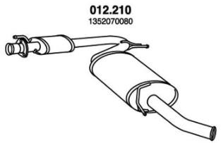 PEDOL Endschalldämpfer FIAT,PEUGEOT,CITROËN 012.210 1726PS,1726PT,1730H1 Endtopf,Auspuff Endtopf,Nachschalldämpfer,ESD 1347307080 von PEDOL