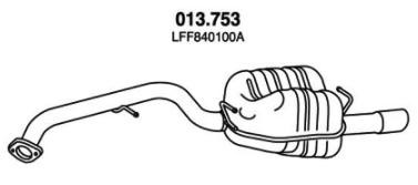 PEDOL Endschalldämpfer MAZDA 013.753 LF2840100G,LF2940100G Endtopf,Auspuff Endtopf,Nachschalldämpfer,ESD von PEDOL