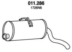 PEDOL Endschalldämpfer PEUGEOT,CITROËN 011.286 1726KZ,1726N6,1730Q3 Endtopf,Auspuff Endtopf,Nachschalldämpfer,ESD 1726W7,1726KY,1726AH,1726W8,1730N4 von PEDOL