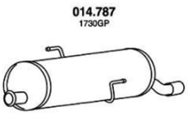 PEDOL Endschalldämpfer PEUGEOT 014.787 1726GY,1726XA,1730EE Endtopf,Auspuff Endtopf,Nachschalldämpfer,ESD 1730GP von PEDOL