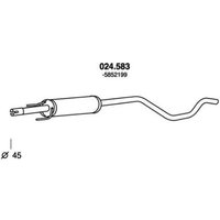 PEDOL Mittelschalldämpfer 024.583 MSD OPEL,VAUXHALL,Meriva A (X03),Meriva Mk I (A) (X03) von PEDOL