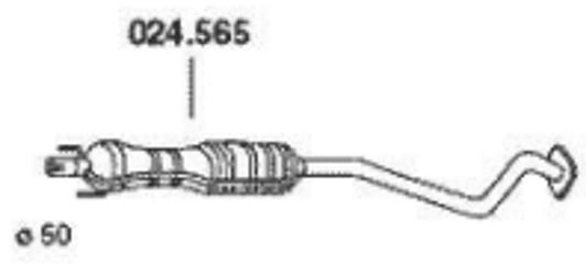 PEDOL Mittelschalldämpfer OPEL,VAUXHALL 024.565 24423019,5852064,5852111 MSD 5852113,852383 von PEDOL