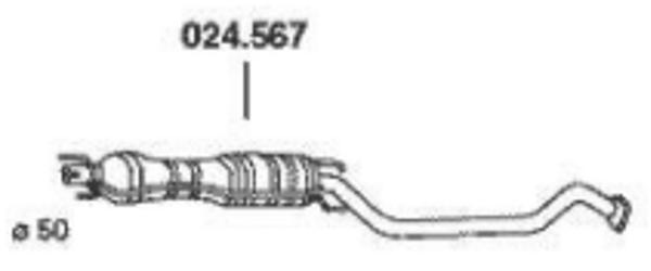 PEDOL Mittelschalldämpfer OPEL,VAUXHALL 024.567 5852071,5852114,5852136 MSD 13122534,24423020 von PEDOL