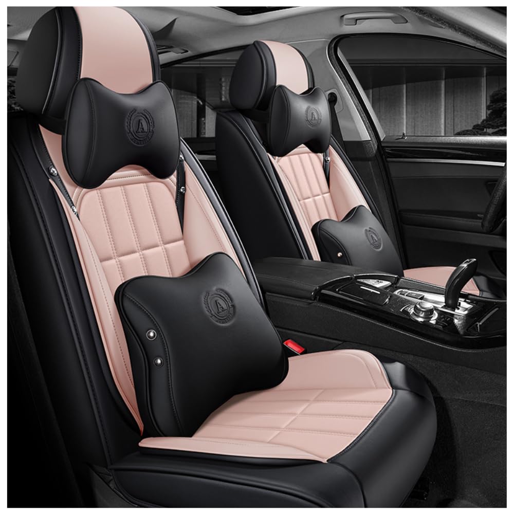 PEIIP Autositzbezüge sind geeignet für BMW 1 3 5 7 Serie X1 / X3 / X5 / X6, wasserdicht, kompatibel mit Autositzbezügen, Pink Deluxe von PEIIP