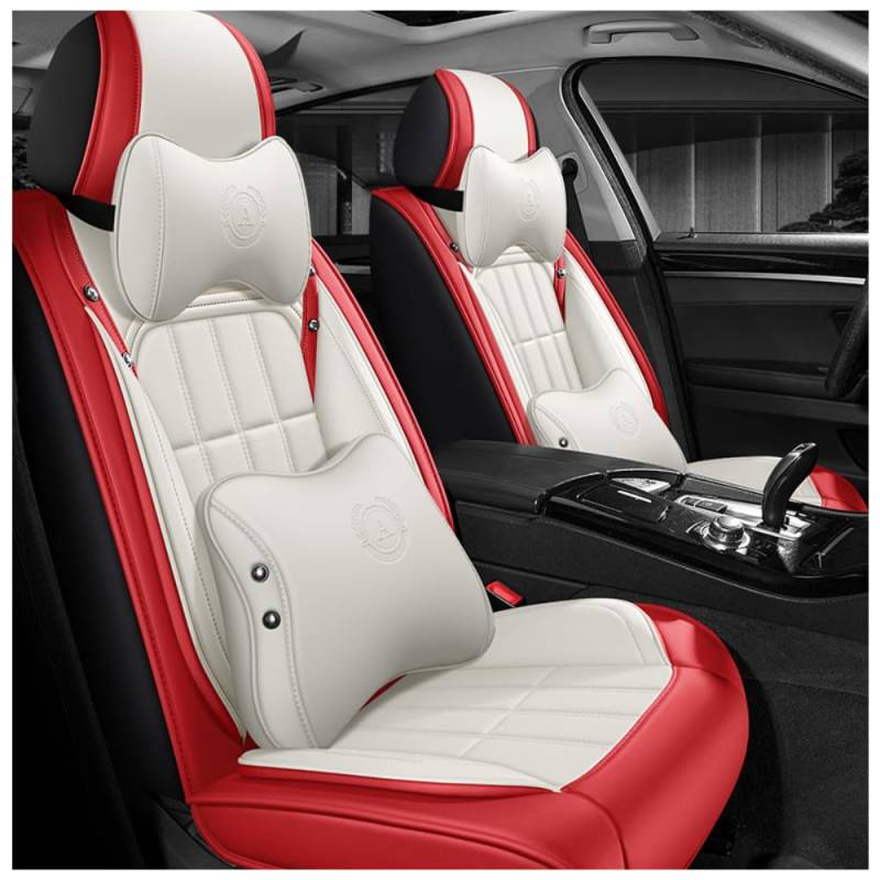 PEIIP Autositzbezüge sind geeignet für Benz Klasse B B150 W245 B180 W245 B200 W245 B170 W245 F-Cell W245 kompatibel mit Autositzbezügen / Red Deluxe von PEIIP