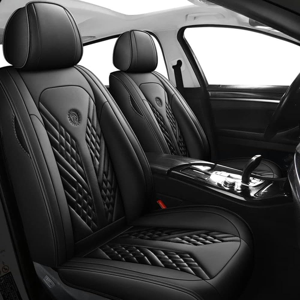 PEIIP Autositzbezüge sind geeignet für Seat Ateca Ibiza 6L 6J Leon SC ST 1 2 3 5f MK1 MK2 MK3 Altea XL kompatibel mit Autositzbezügen, schwarz von PEIIP