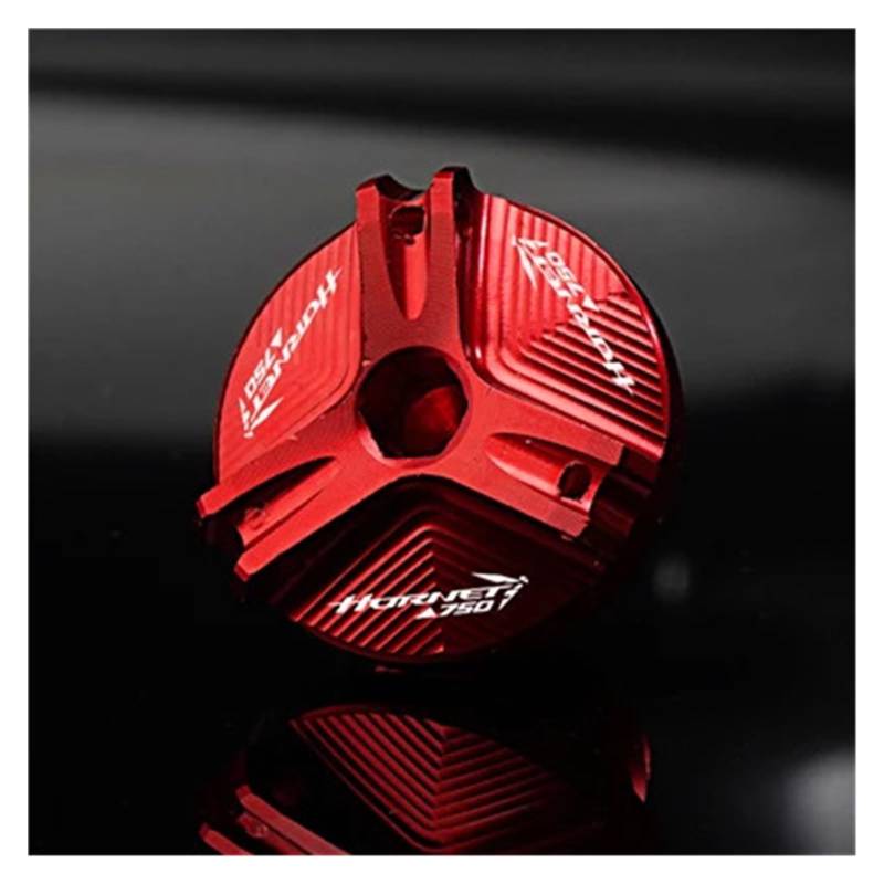 PEIWUparts Motorrad Vorderradbremsflüssigkeitsbehälter Abdeckung Motoröl Einfülldeckel Für Honda CB750 CB 750 Hornet 750 2023-2024(Farbe:A Red) von PEIWUparts