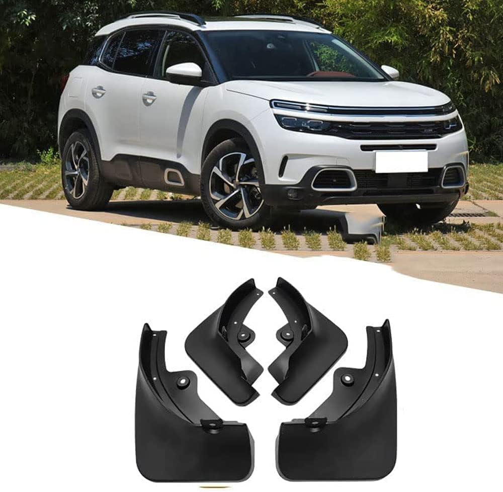 4 Stücke Auto Schmutzfänger für Citroen C5 AIRCROSS 2016-2021, Vordere Hintere Kotflügel Spritzschutz Auto Fender Vollschutz ZubehöR von PEKMAR