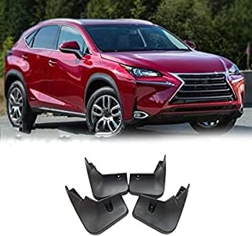 4 Stücke Auto Schmutzfänger für Lexus NX NX200T NX300H 2014-2016, Vordere Hintere Kotflügel Spritzschutz Auto Fender Vollschutz ZubehöR von PEKMAR