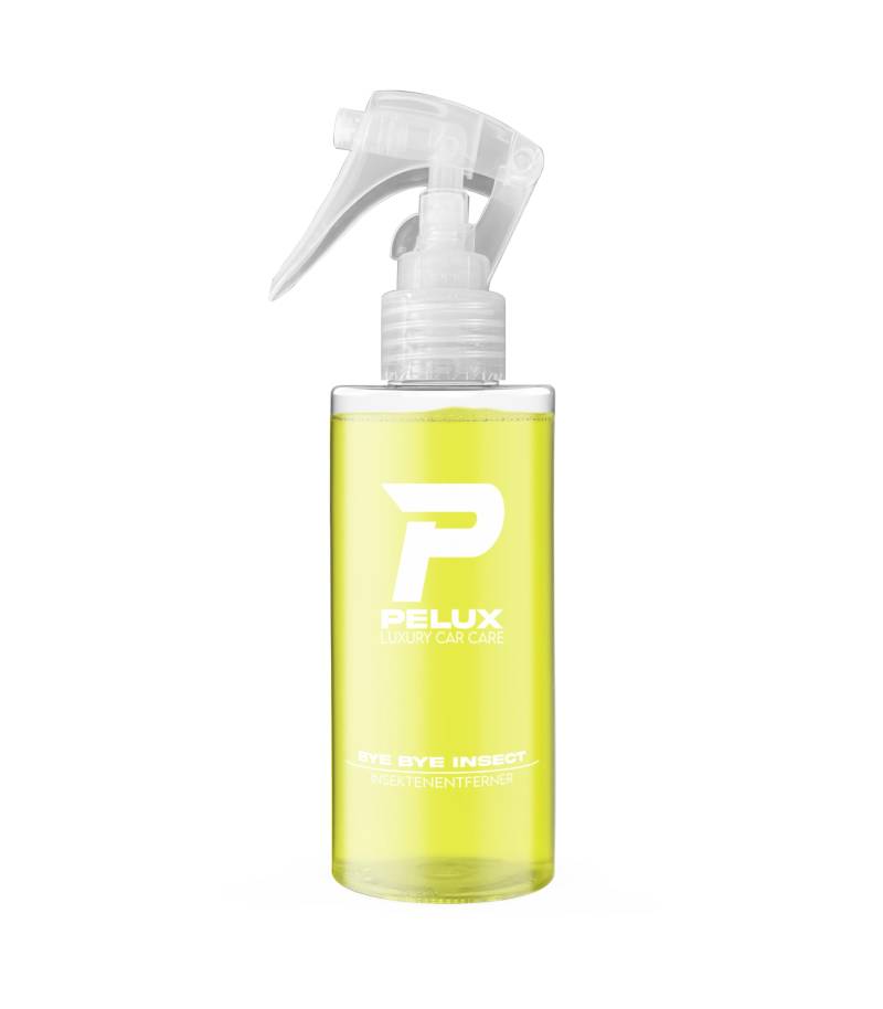 PELUX Insektenentferner Bye Bye Insect Auto Reiniger Autowäsche Pflege Mücken Insekten (150 ml Sprühflasche) von PELUX