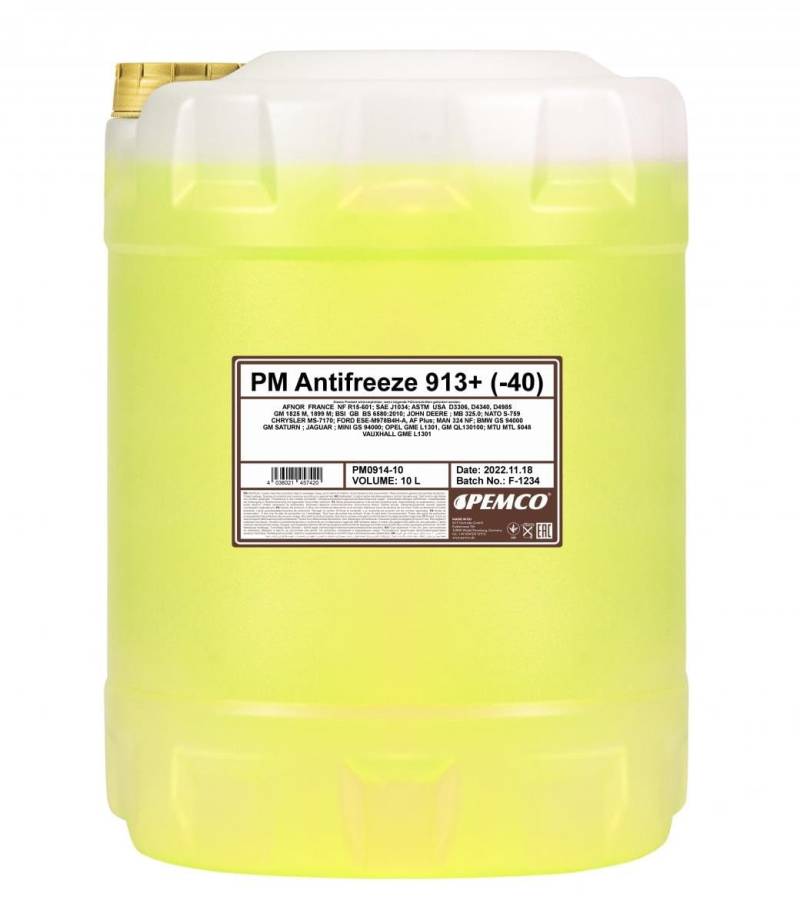 Antifreeze 913+ (-40) 10 Liter von Pemco