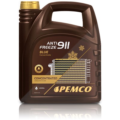 Pemco 5 L Antifreeze 911 (-40) Kühlerfrostschutzkonzentrat [Hersteller-Nr. PM0911C-5] von PEMCO