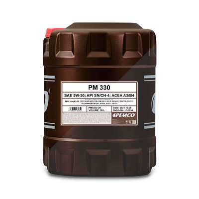 Pemco 20 L 330 5W-30 Motoröl [Hersteller-Nr. PM0330-20] von PEMCO