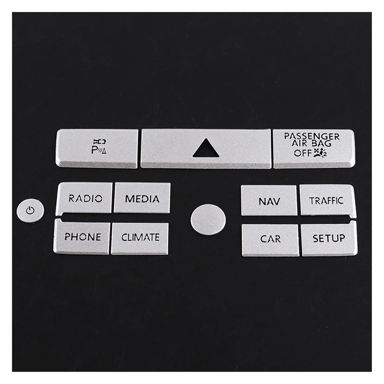 Innenleisten 13 Teile/satz Auto Navigation Taste Aufkleber Für T&ou&areg 2011-2015 Auto Innen Zubehör von PENGJ