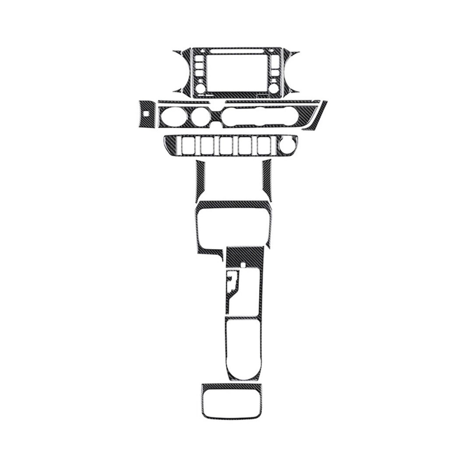 Innenleisten 20 Stücke Carbon Look Interior Center Konsole Abdeckung Trim Für Tacoma Double CAB 2016 2017 2018 2019 2020 2021 2022 von PENGJ
