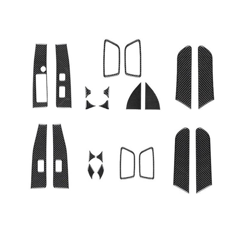 Innenleisten 22 Teile/Satz Carbon Look Innen Tür Aufkleber Abdeckung Trim Für Tacoma 2016-2022 von PENGJ