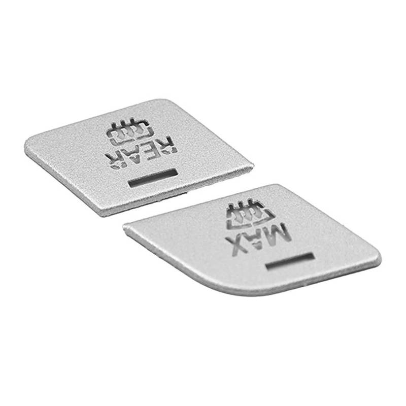 Innenleisten 2Pcs Auto Vorne Und Hinten Blöcke Anti-beschlag Taste Aufkleber Aluminium Legierung Silber Zubehör Für X1 U11 2023 + von PENGJ