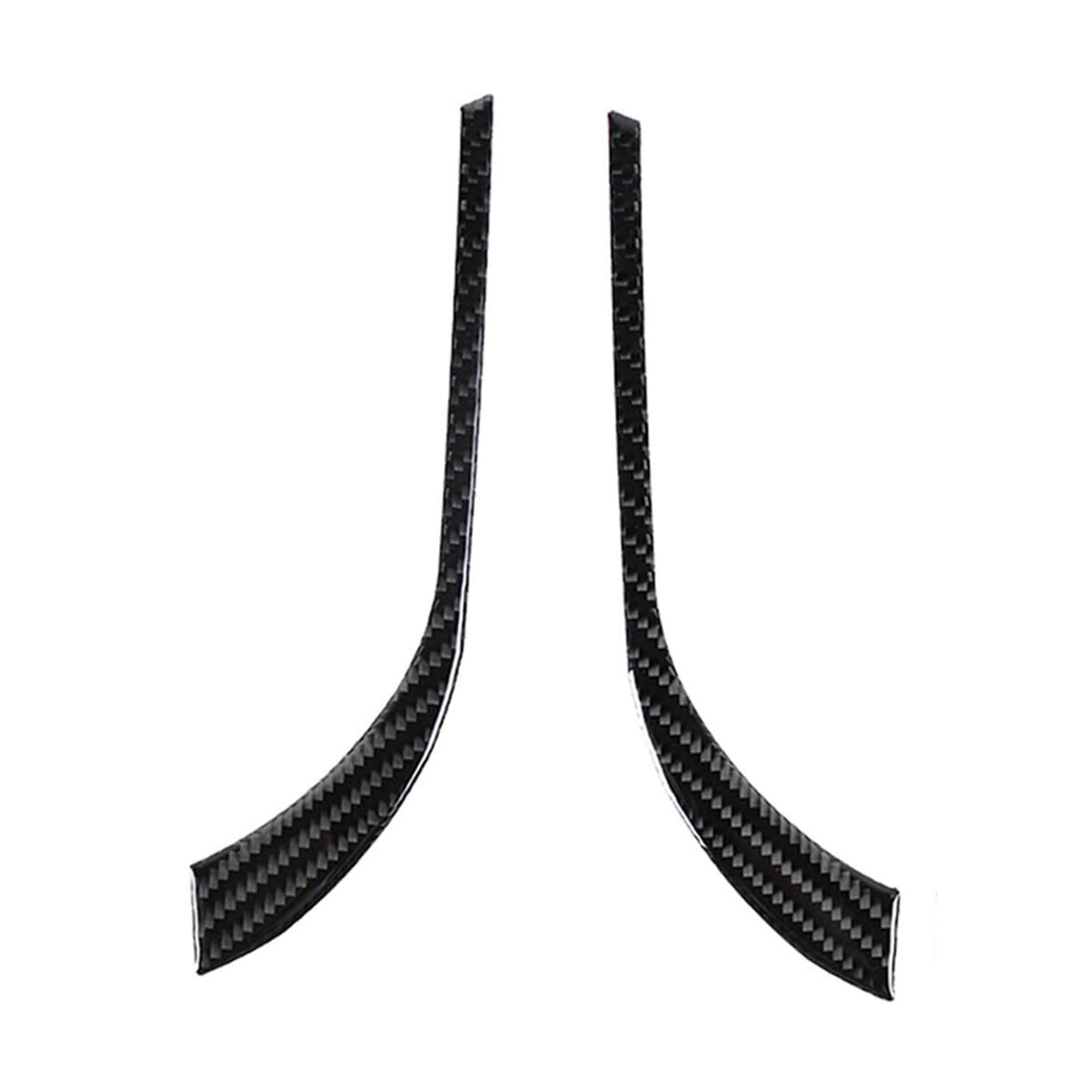 Innenleisten 2Pcs Schwarz Carbon Faser Auto Center Konsole Klimaanlage Vent Outlet Abdeckung Trim Dekor Streifen Für Ram 1500 2018-2021 von PENGJ