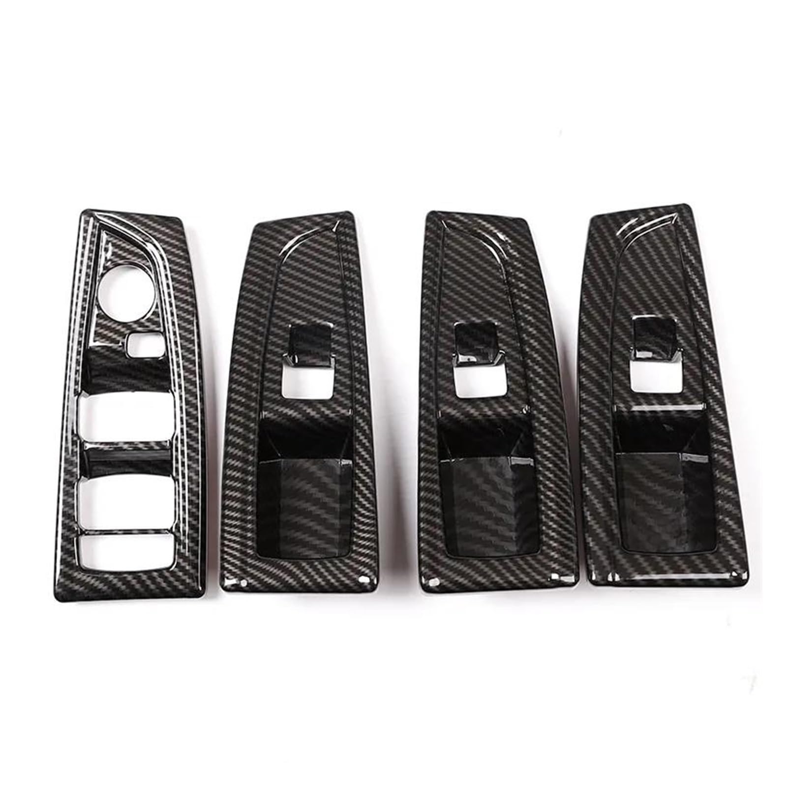 Innenleisten 4 Stücke Carbon Fiber ABS Fensterheber Schalter Taste Abdeckung Trim Für 2 Serie F45 F46 218i 2015-2018 Links Hand Stick Auto Zubehör von PENGJ