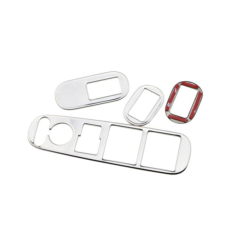 Innenleisten 4 Teile/satz Auto Tür Fensterheber Schalter Panel Chrome Trim Abdeckung Für HR-V HRV Vezel 2014 2020 Zubehör(B) von PENGJ