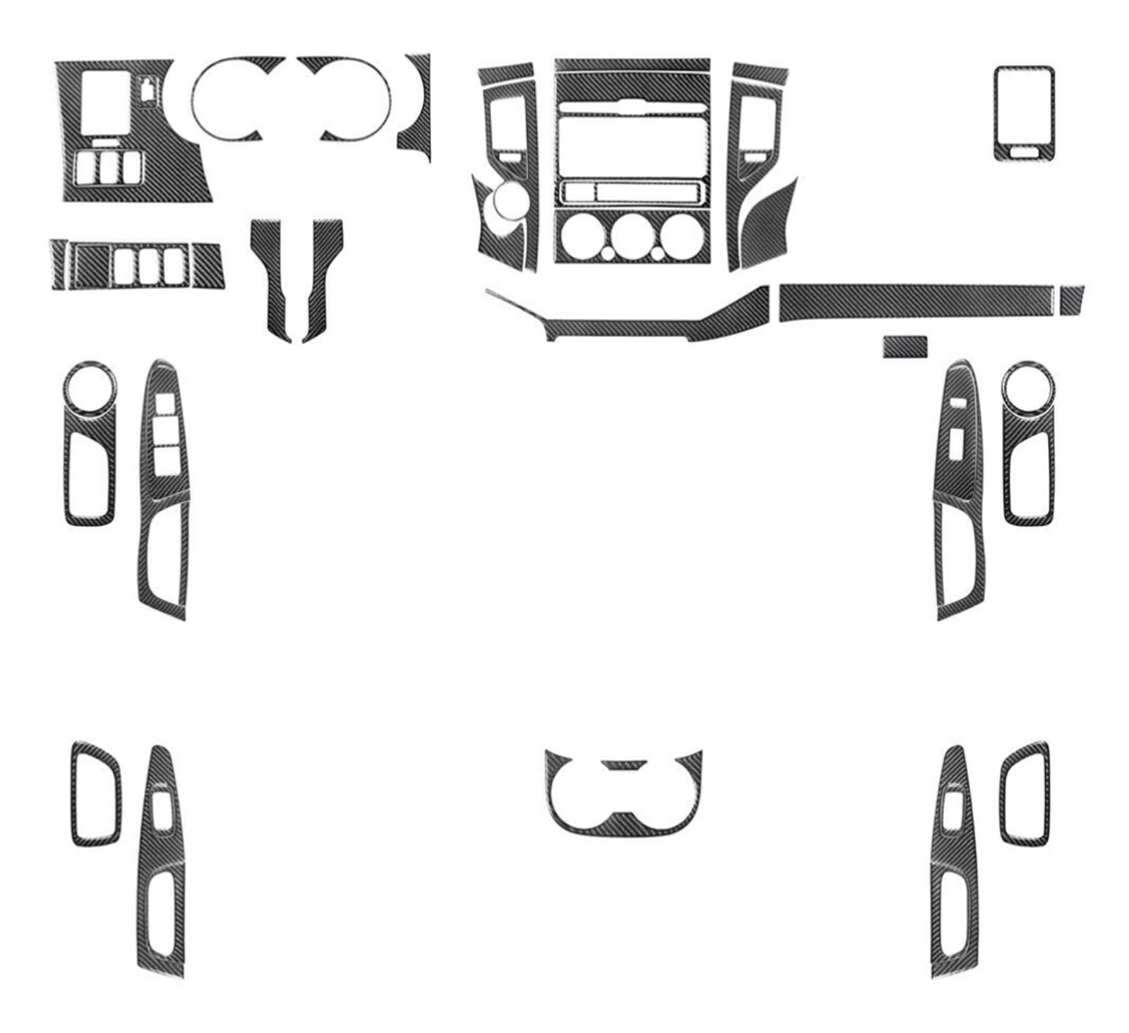 Innenleisten 49-teiliges Epoxidharz-Komplett-Innenausstattungs-Set Für Tacoma Double Cab von PENGJ