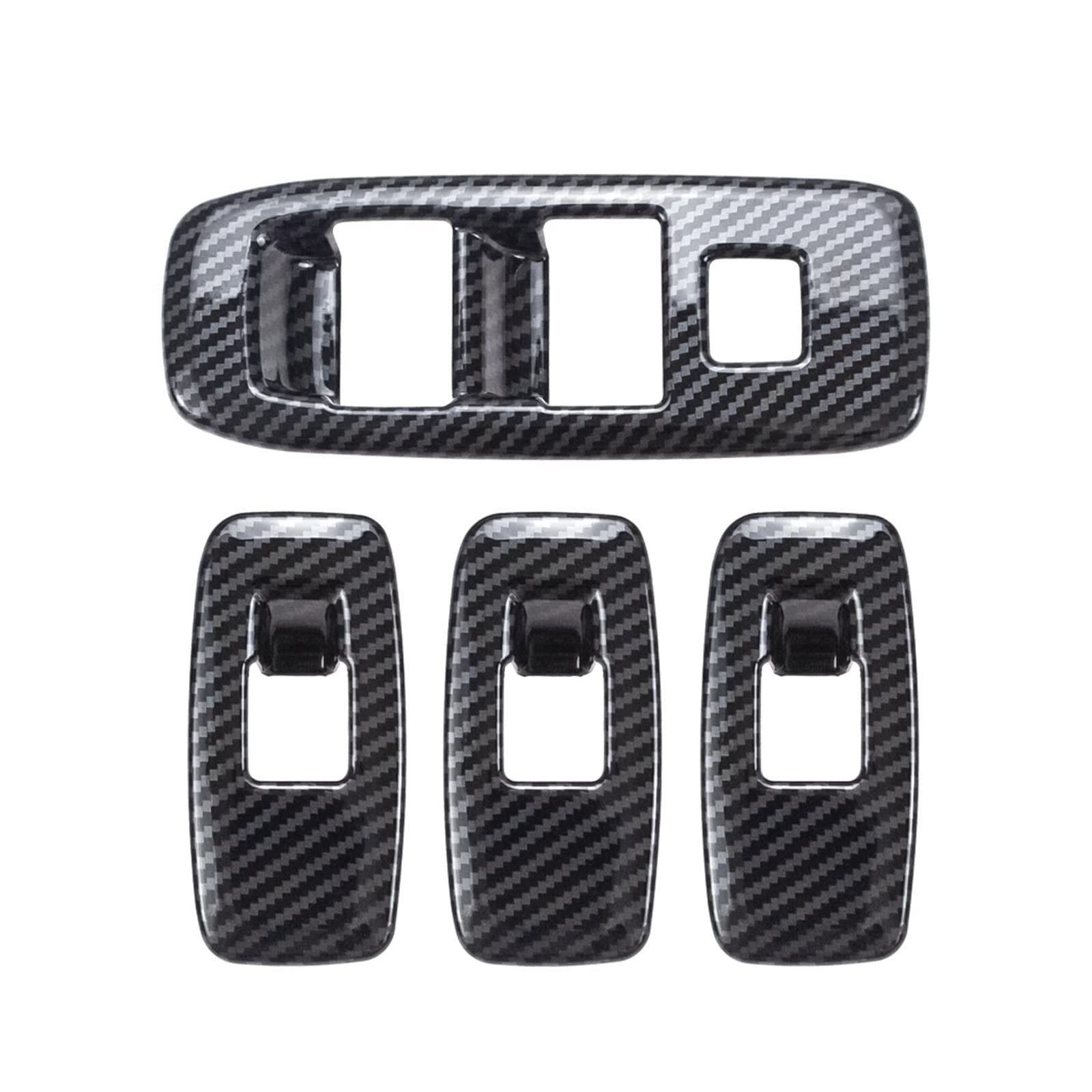 Innenleisten 4Pcs Carbon Fiber Color Trim Interieur Für Everest Ranger T6 T7 T8 2015-2020 Fensterheber Schalter Taste Panel Abdeckung von PENGJ