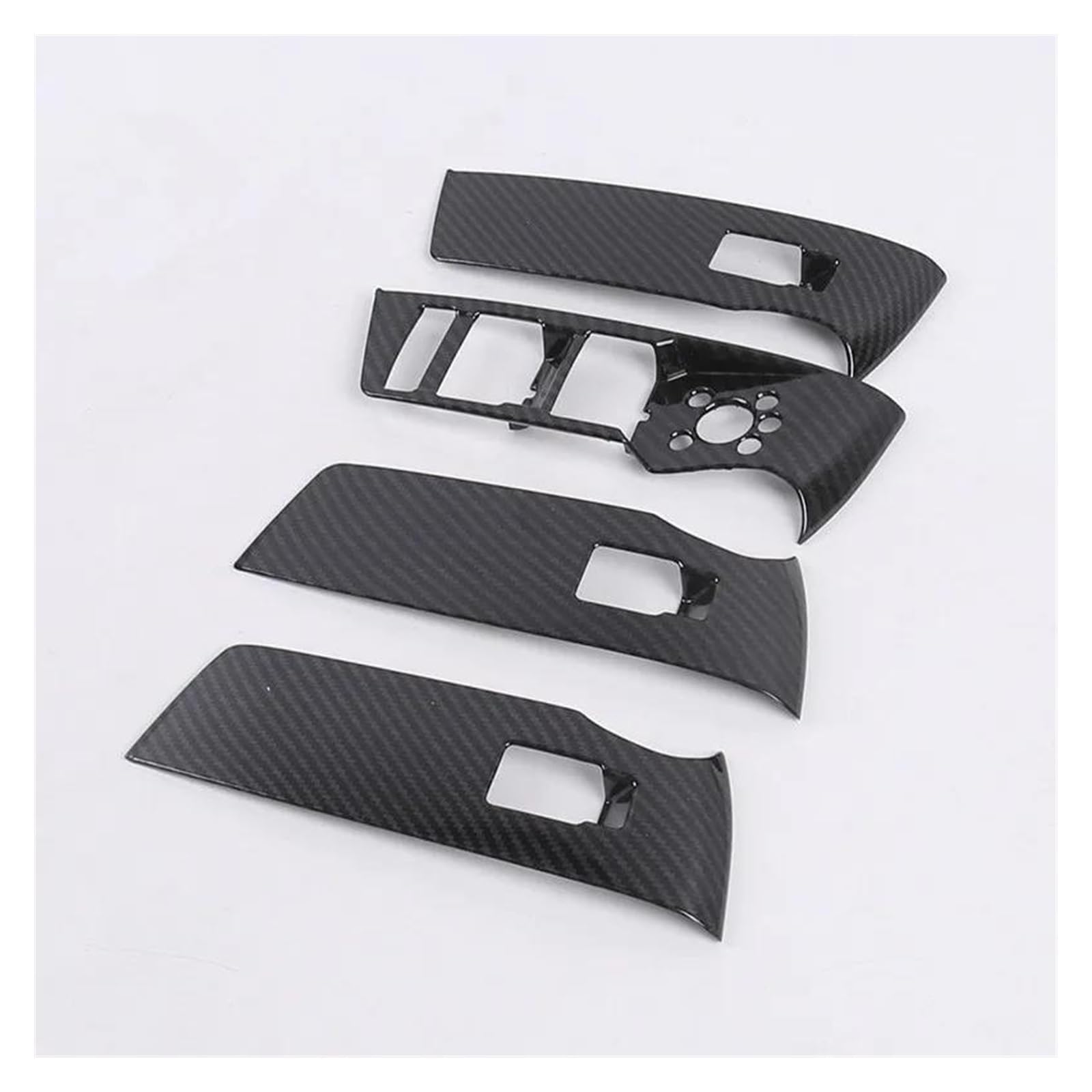 Innenleisten ABS Auto Fenster Glas Hebe Tasten Rahmen Dekoration Abdeckung Trim 4Pcs Für Q3 2019 LHD Auto Tür Armlehne Panel Abziehbilder von PENGJ