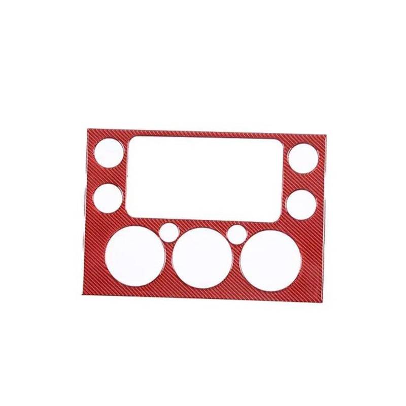 Innenleisten Auto Dashboard Navigation Panel Abdeckung Trim Aufkleber Für FJ Cruiser 2007-2021 Auto Zubehör(Rot) von PENGJ