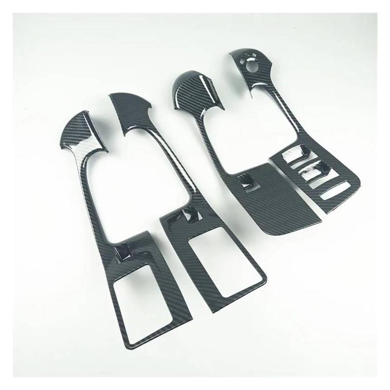 Innenleisten Auto Fenster Glas Hebe Tasten Rahmen Dekoration Abdeckung Für A6 C6 2005-2011 LHD Tür Armlehne Panel Trim von PENGJ