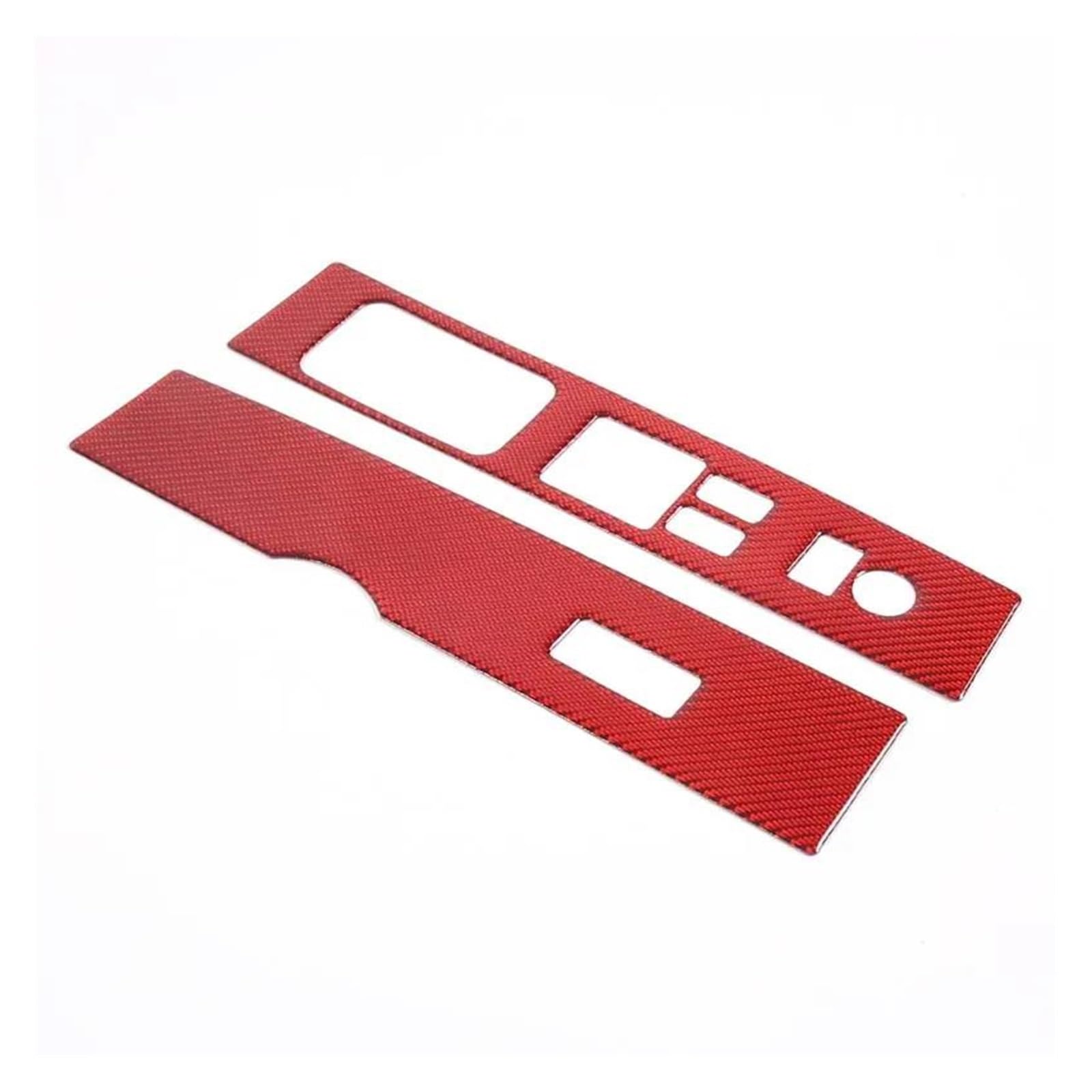 Innenleisten Auto Fensterheber Schalter Tasten Rahmen Abdeckung Trim Aufkleber Für 350Z 2003-2006 Auto Zubehör (LHD RHD)(Rot,LHD) von PENGJ