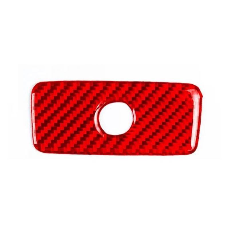 Innenleisten Auto Handschuh Box Griff Trim Aufkleber Innen Zubehör Dekoration Für Grand Cherokee 2012-2021(Carbon Red) von PENGJ