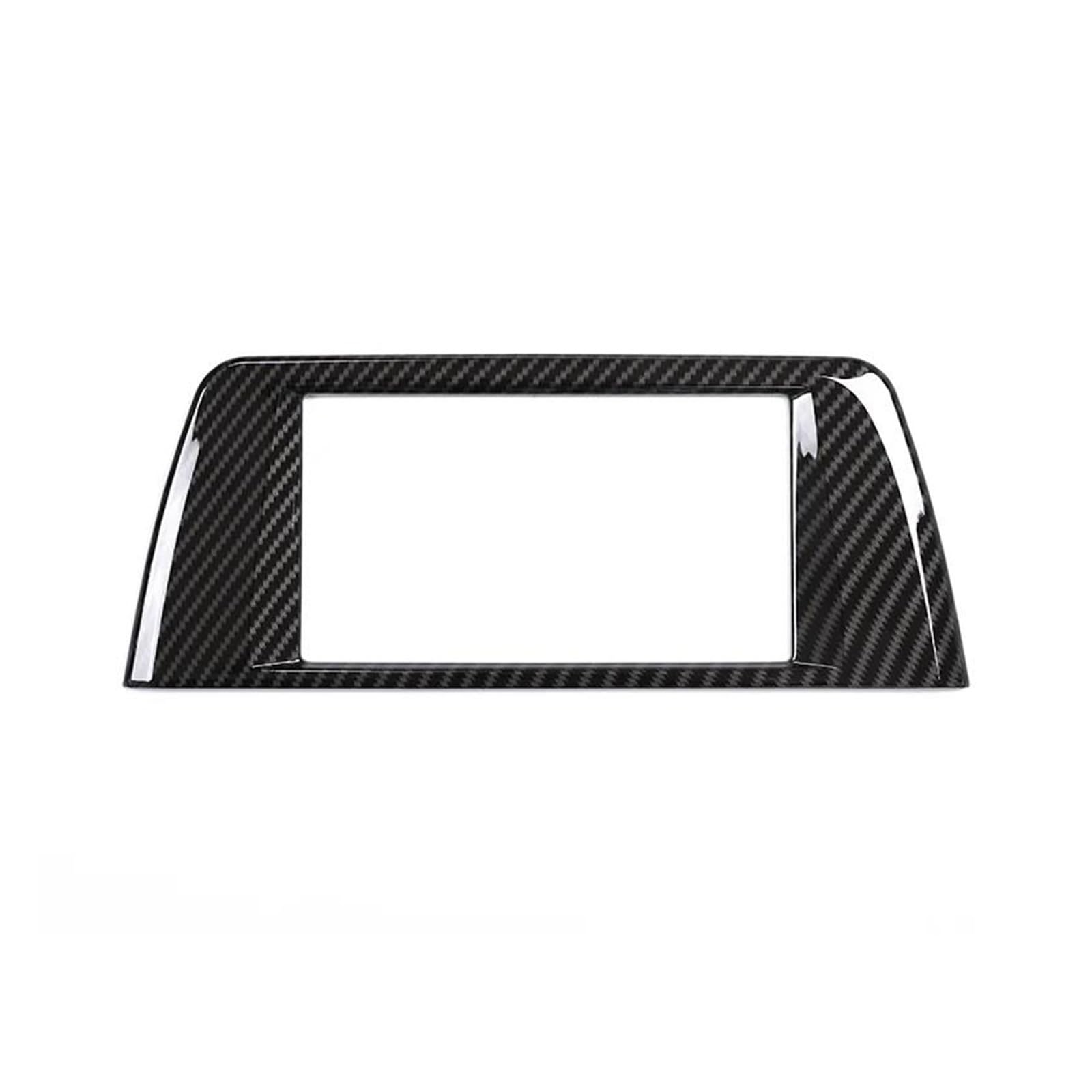 Innenleisten Auto Styling Innen Zentrale Steuerung Navigation Panel Rahmen Dekoration Aufkleber Trim Für X1 F48 2016-2021(Carbon Black) von PENGJ