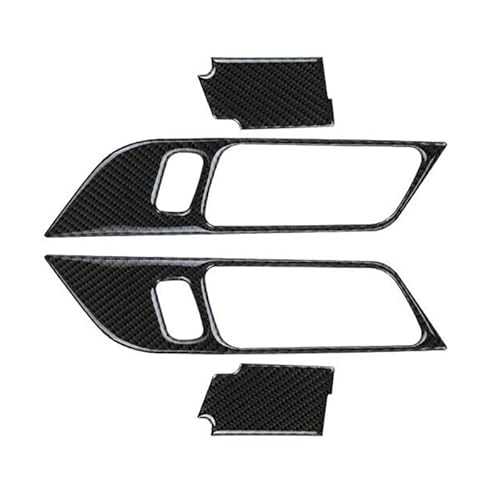 Innenleisten Carbon-Faser-Look Innentürgriff-Abdeckungs-Aufkleber-Aufkleber Für Innenausstattung Für M&ust&ang 2015-2021 von PENGJ