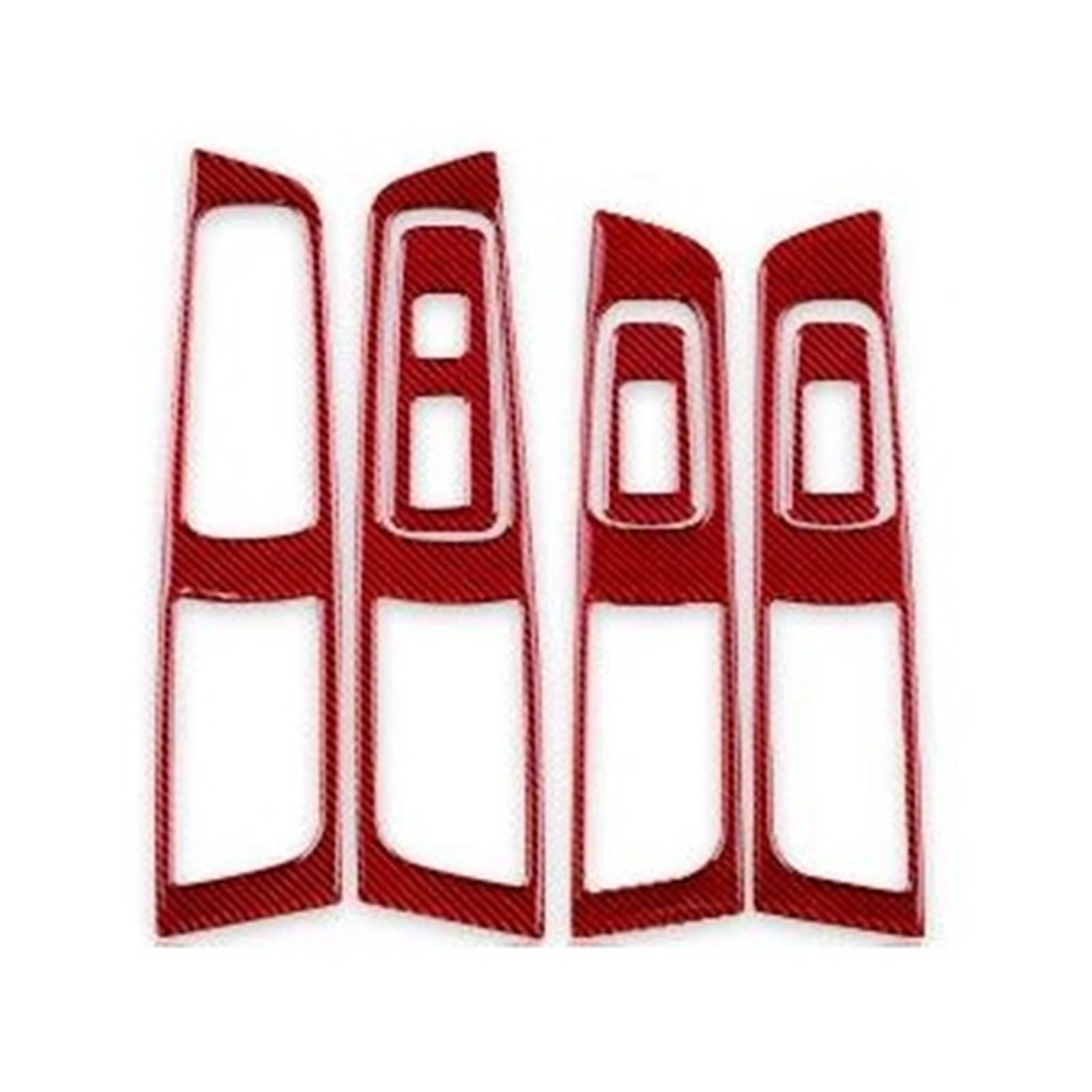 Innenleisten Für Impreza 2009 2010 2011 Tür Fenster Schalter Taste Abdeckung Panel Innen Zubehör LHD RHD(Rot,LHD) von PENGJ