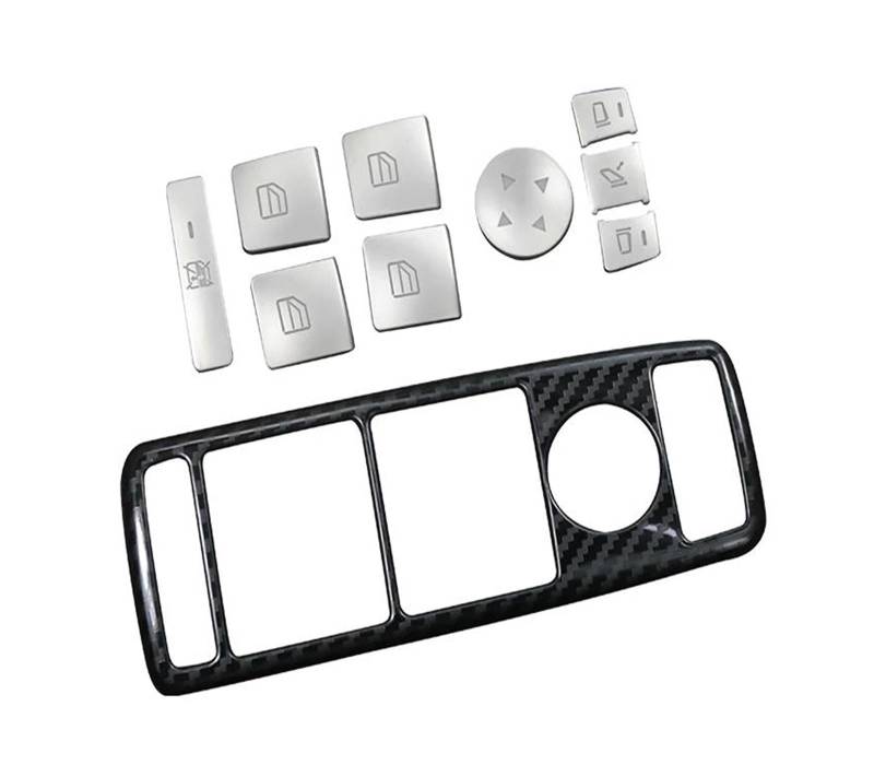 Innenleisten Für Klasse GLK X204 2008-2015 Auto Styling Tür Fenster Glas Schalter Tasten Panel Rahmen Reparatur Aufkleber Aufkleber Trim(C) von PENGJ