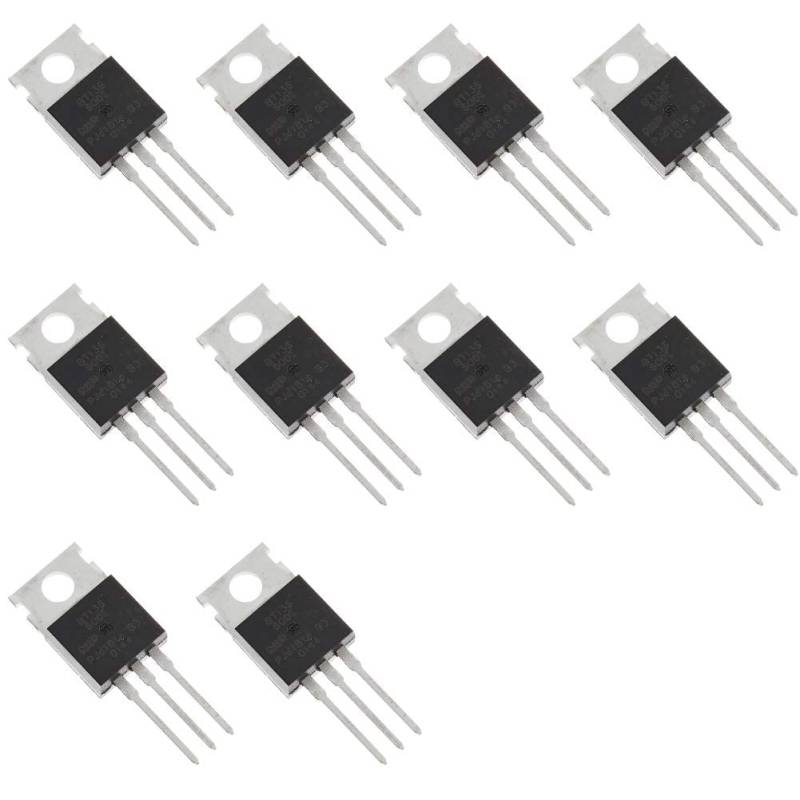 PENGLIN 10 Stück BT136-600E Thyristor, BT136-600 BT136 TRIAC Zwei-Wege-Thyristor, Gate Trigger 4A/600V, Durchgangsbohrung, TO-220 von PENGLIN