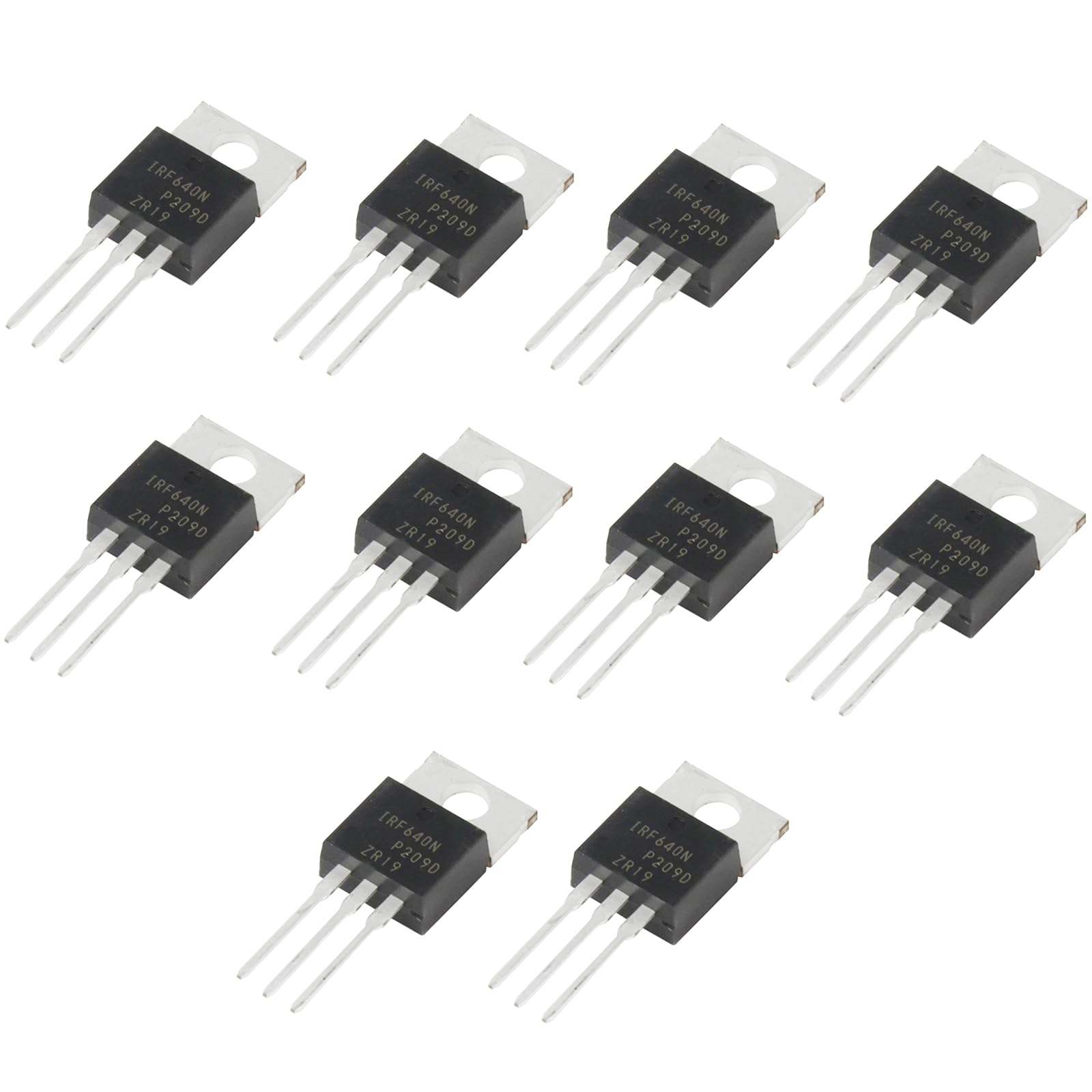 PENGLIN 10 Stück IRF640 IRF640N IRF640NPBF N-Kanal MOSFET Transistoren, 18 A 200 V TO-220 3-Polig MOSFET Transistor von PENGLIN