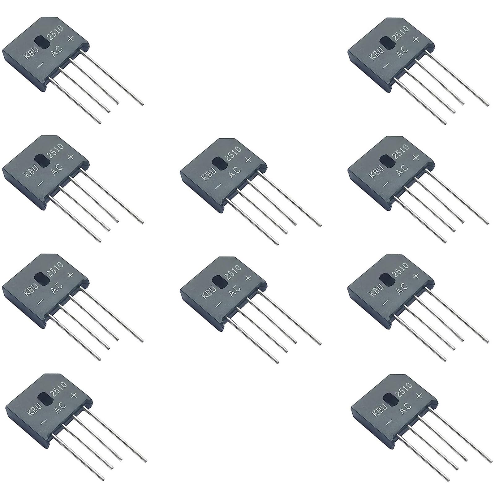 PENGLIN 10 Stück KBU2510 2510 Brückengleichrichter Diode 25A 1000V Silizium Brückengleichrichter，4Pins von PENGLIN