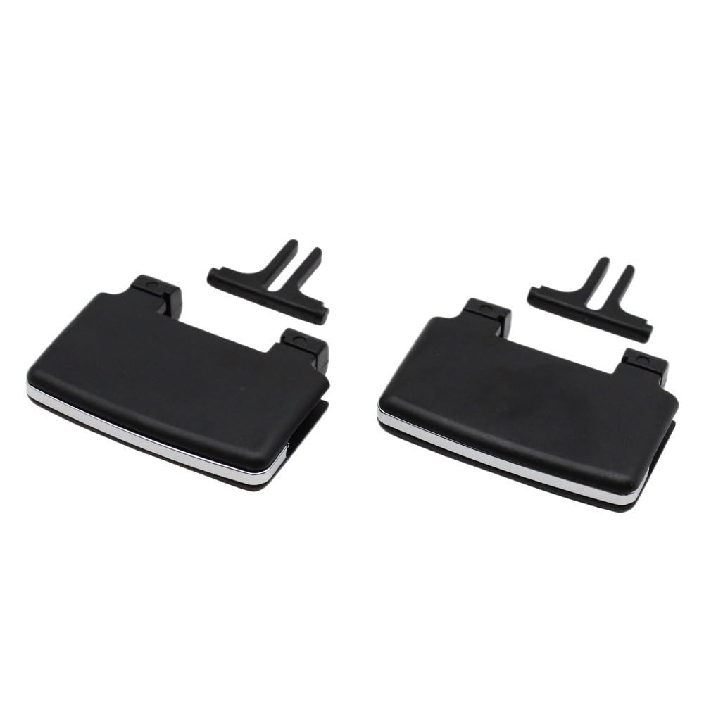 PENGNAQP Auto A/C Entlüftung Kompatibel mit Benz für GL W164 2006–2011 Ersatz für hintere Klimaanlage Lüftungsgitter 16483004549116(Black Slider 2pcs) von PENGNAQP