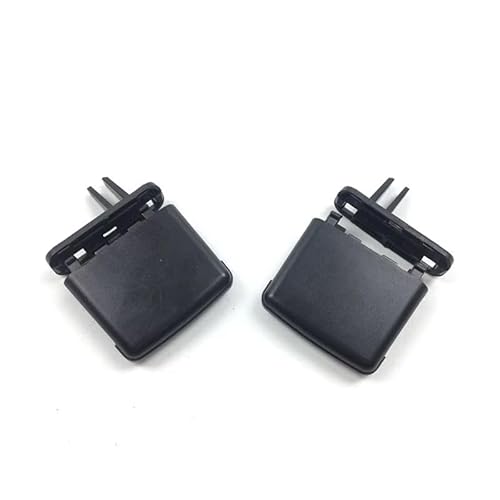 PENGNAQP Auto A/C Entlüftung Kompatibel mit Toyota für Land für Cruiser LC200 FJ200 Schwarz Klimaanlagenauslass A/C Klimaanlage Lüftungsschlitze Tab Clip Reparatursatz(Black Left and Right) von PENGNAQP