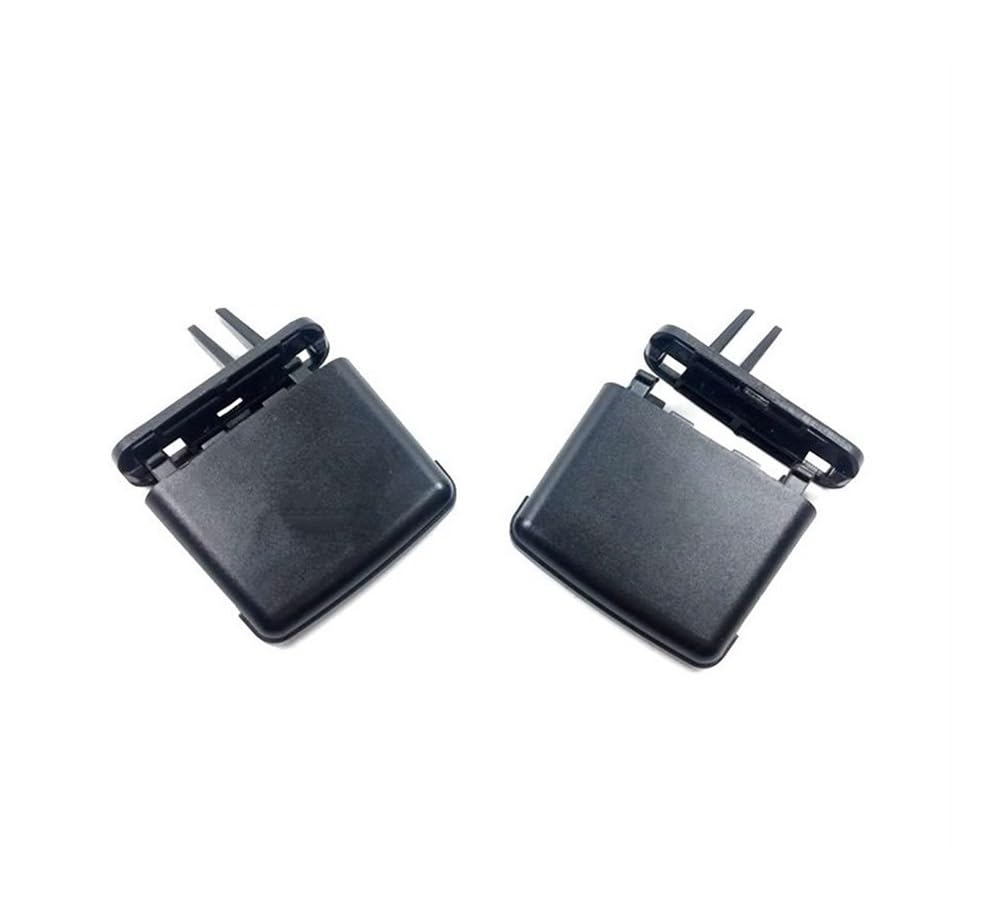 PENGNAQP Auto A/C Entlüftung Kompatibel mit Toyota für Land für Cruiser LC200 FJ200 Schwarz Klimaanlagenauslass A/C Klimaanlage Lüftungsschlitze Tab Clip Reparatursatz(Black Middle 2pcs) von PENGNAQP